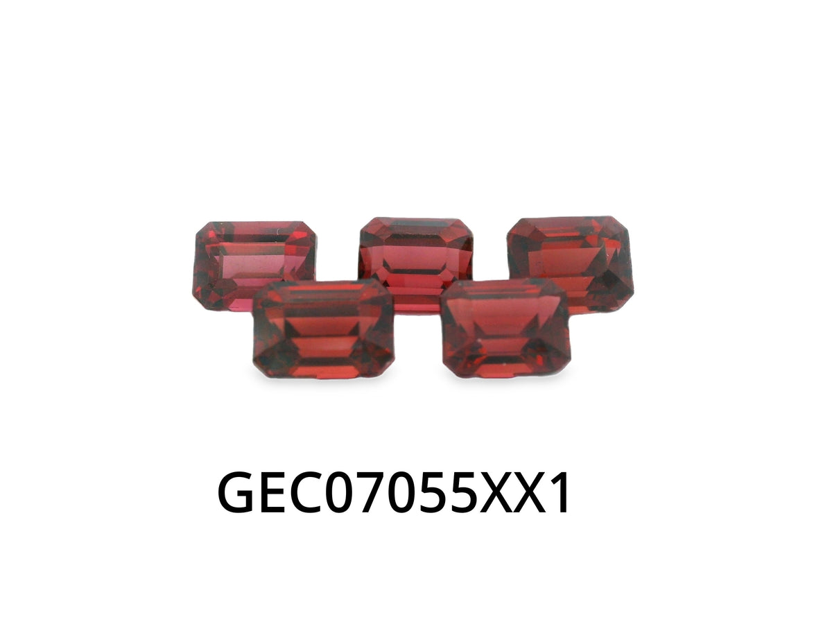 Red Garnet Octagonal 7 x 5.5mm – House of Bond